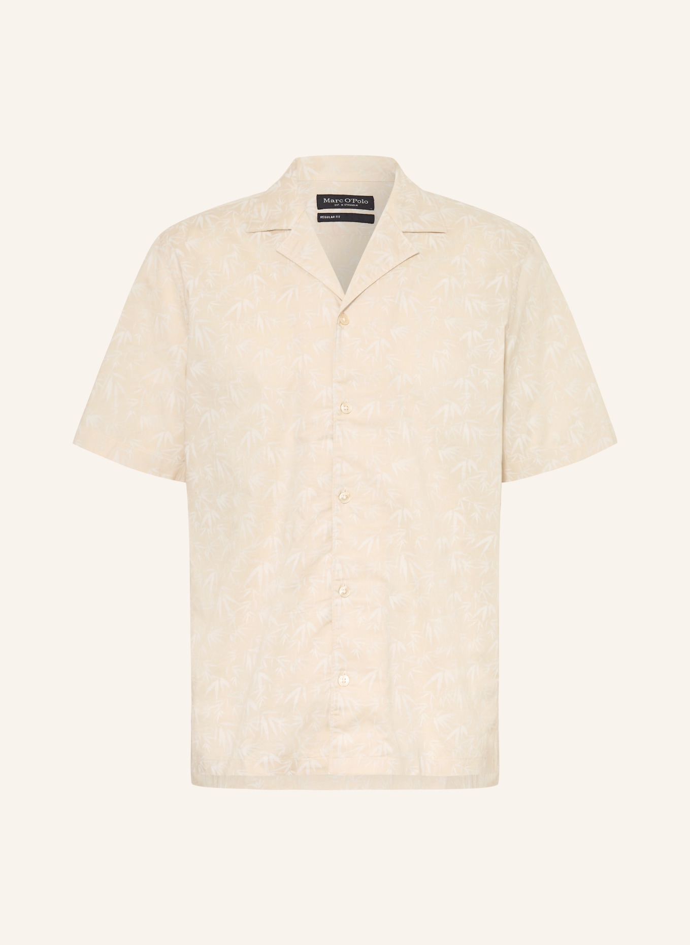 Marc O'Polo Resorthemd Regular Fit: HELLBRAUN / WEISS