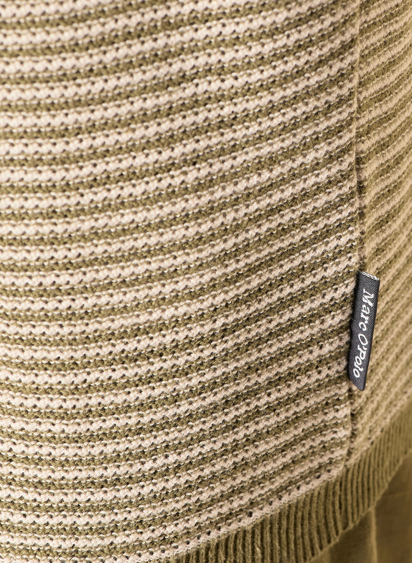 Marc O'Polo Polo en maille: OLIVE / CRÈME