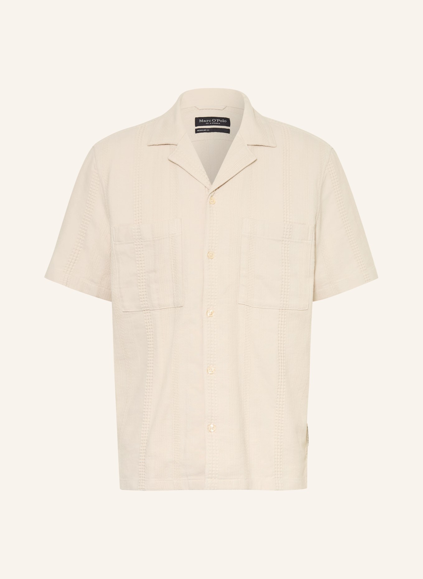 Marc O'Polo Chemise de villégiature coupe classique: MARRON CLAIR