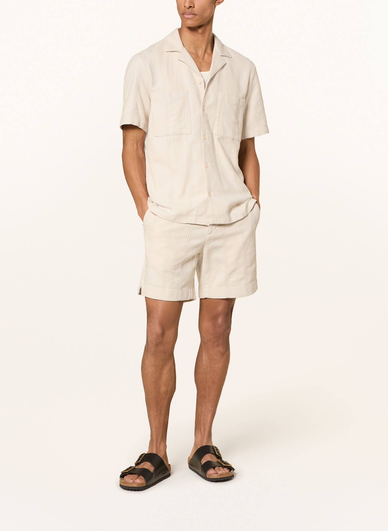 Marc O'Polo Chemise de villégiature coupe classique: MARRON CLAIR