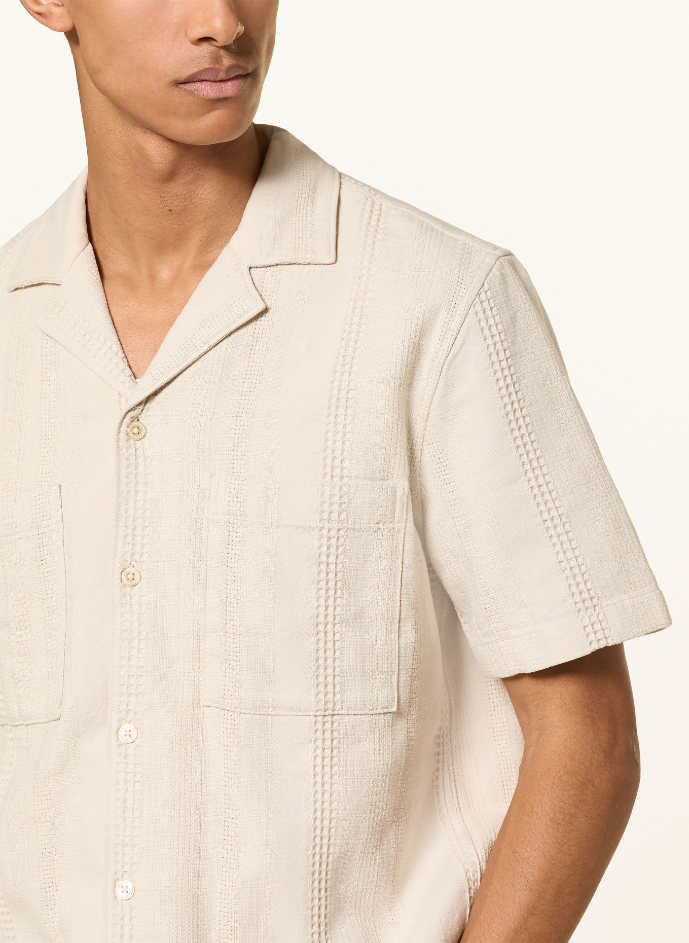 Marc O'Polo Chemise de villégiature coupe classique: MARRON CLAIR