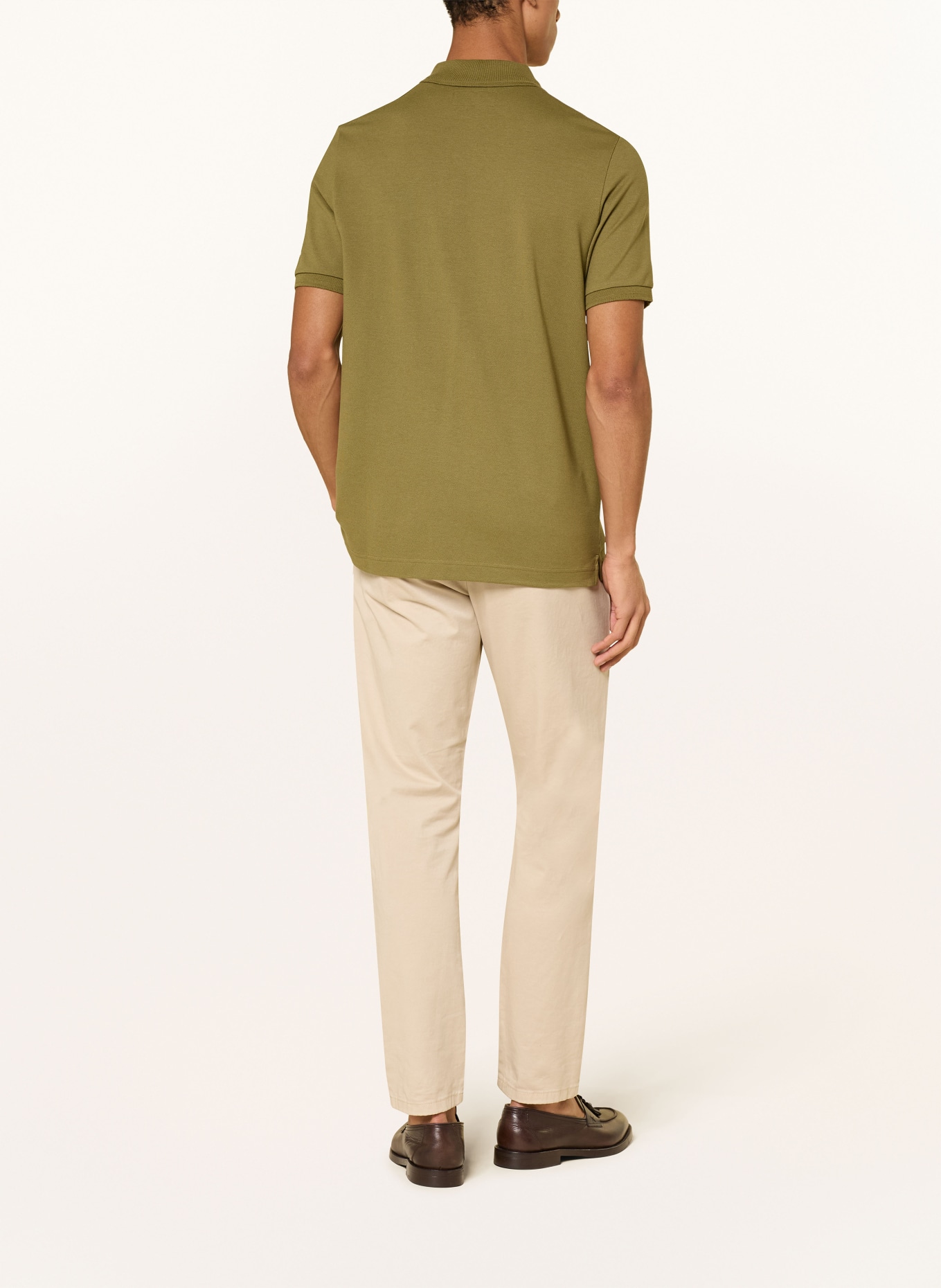 Marc O'Polo Polo en jersey, coupe classique: OLIVE