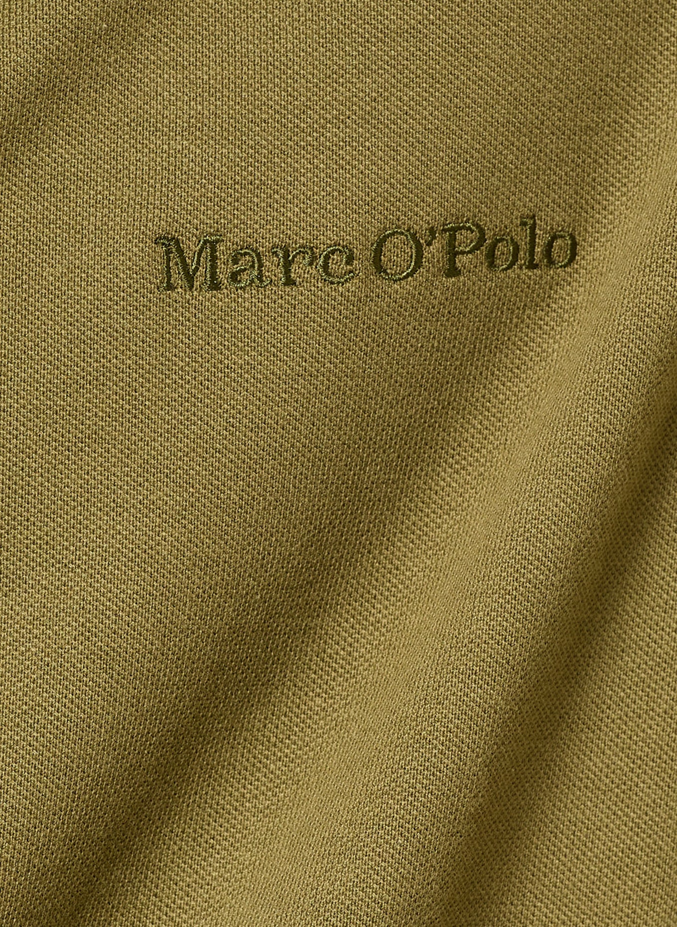 Marc O'Polo Polo en jersey, coupe classique: OLIVE