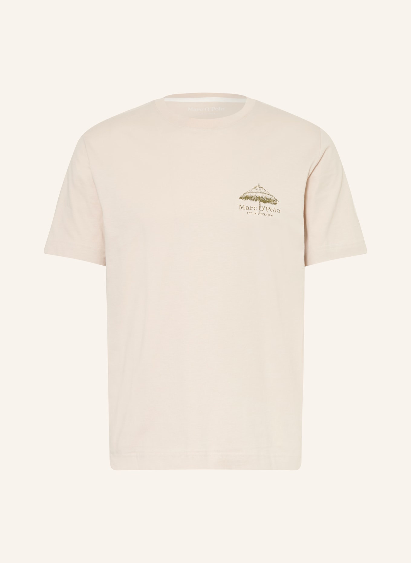 Marc O'Polo T-shirt: LIGHT GRAY / KHAKI