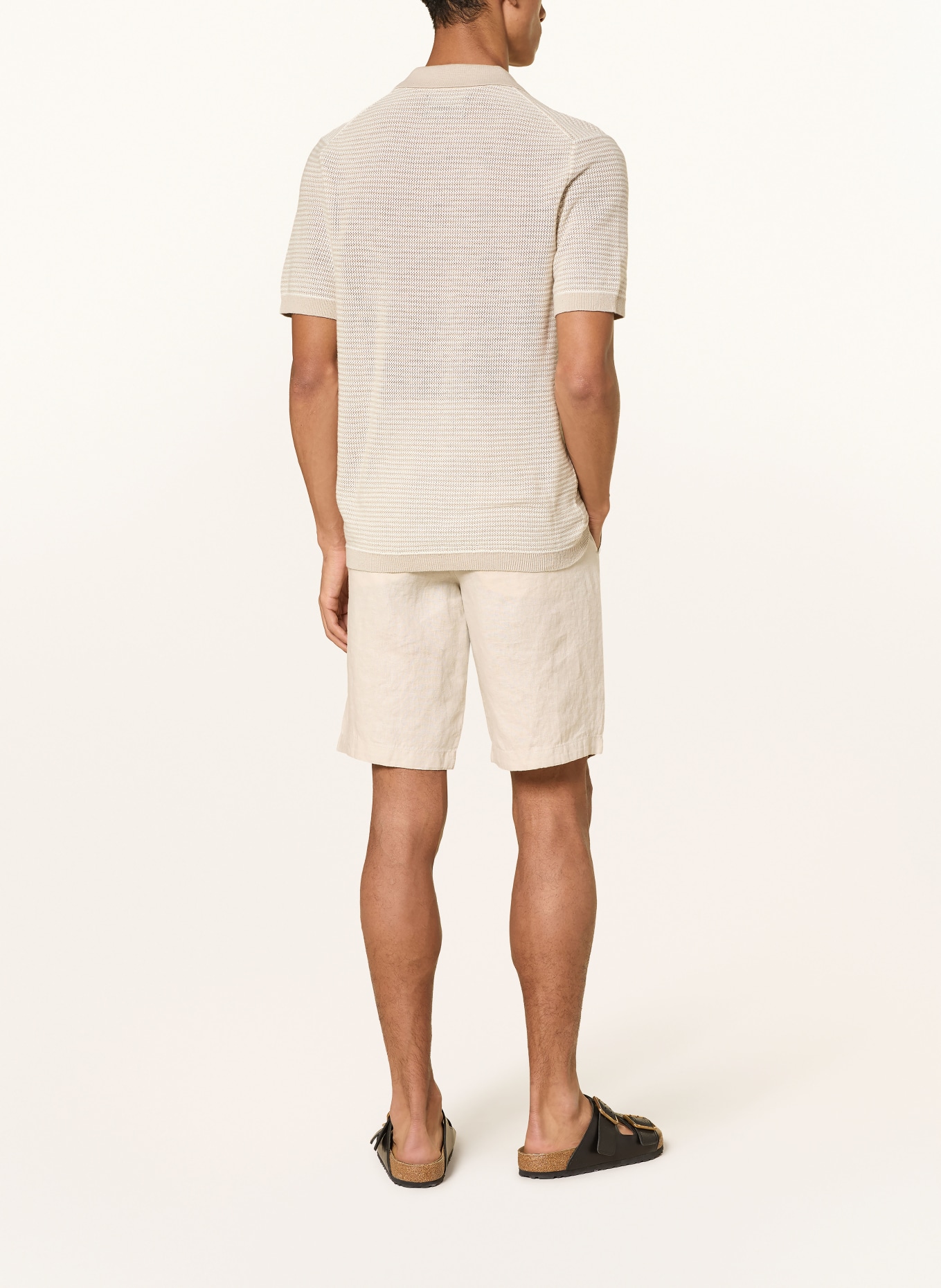 Marc O'Polo Leinenshorts RESO JOGGER Regular Fit: HELLBRAUN