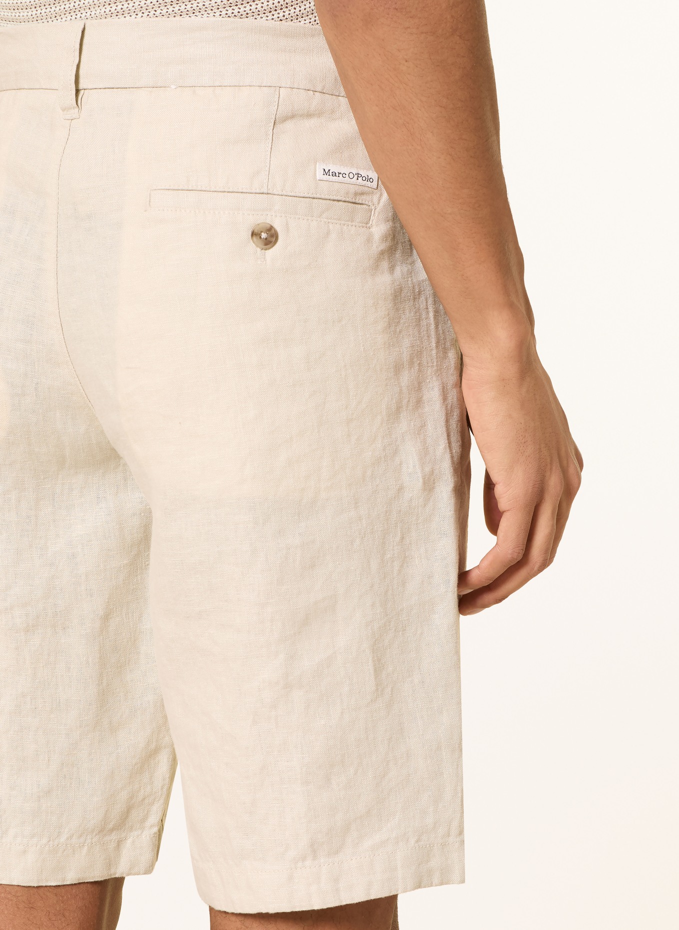 Marc O'Polo Leinenshorts RESO JOGGER Regular Fit: HELLBRAUN