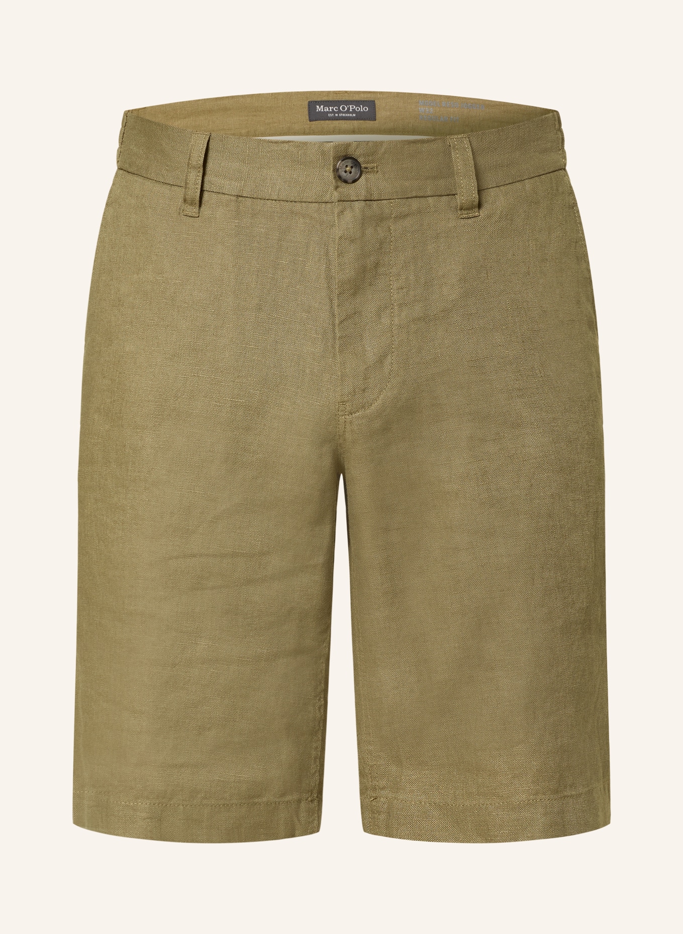 Marc O'Polo Leinenshorts RESO JOGGER Regular Fit: OLIV