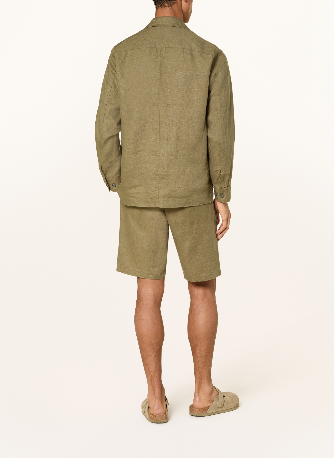 Marc O'Polo Leinenshorts RESO JOGGER Regular Fit: OLIV