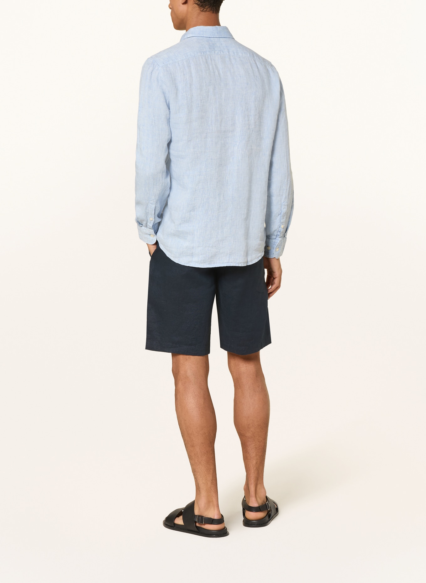 Marc O'Polo Leinenshorts RESO JOGGER Regular Fit: DUNKELBLAU
