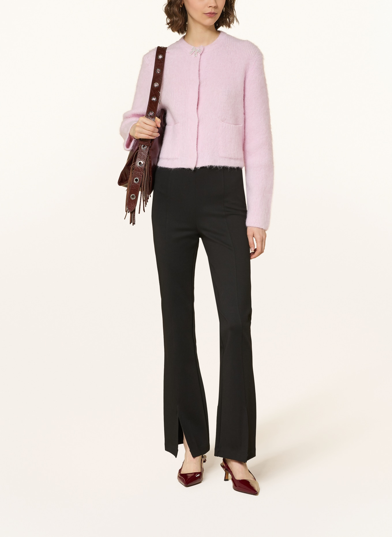 maje Bootcut-Hose: SCHWARZ