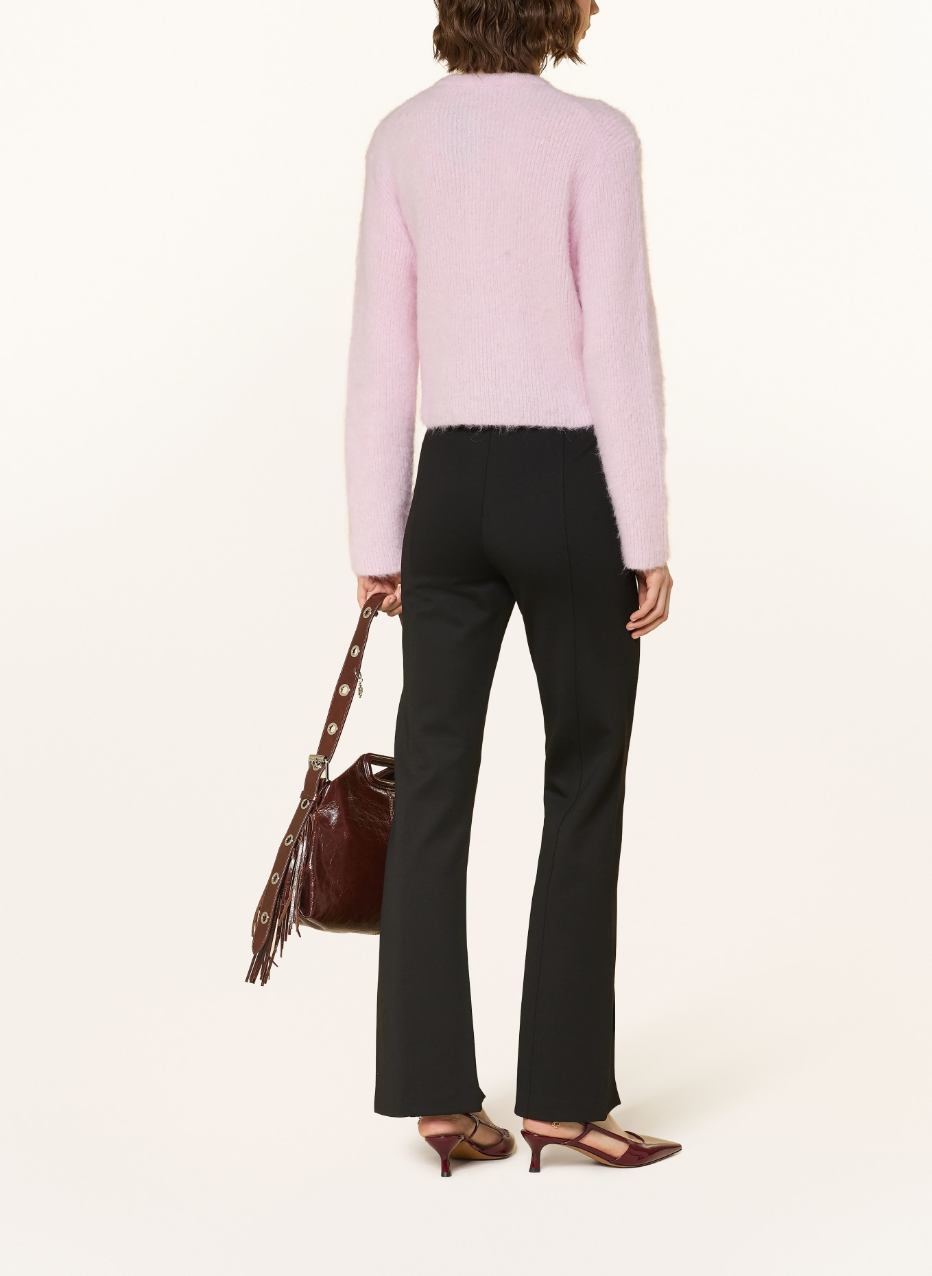 maje Bootcut-Hose: SCHWARZ