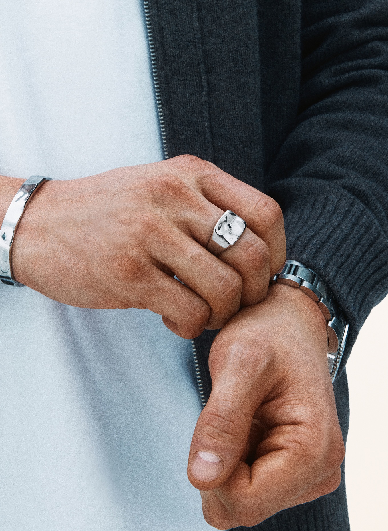 EDBLAD Ring RIVER: SILBER