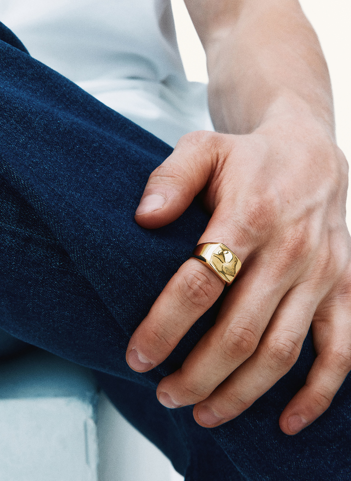 EDBLAD Pierścień RIVER: ZŁOTY