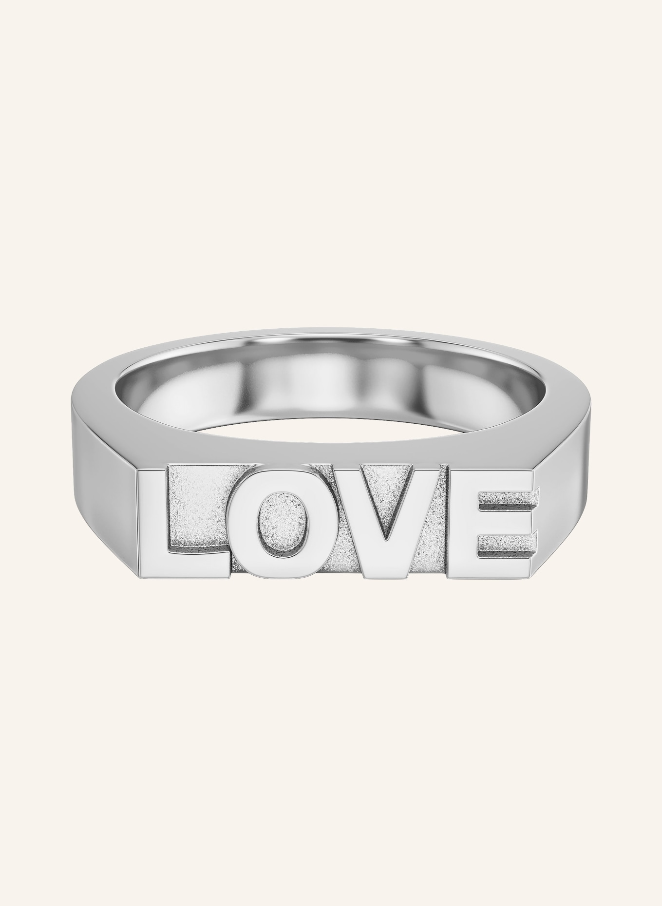 EDBLAD Ring LOVE SIGNET: SILBER