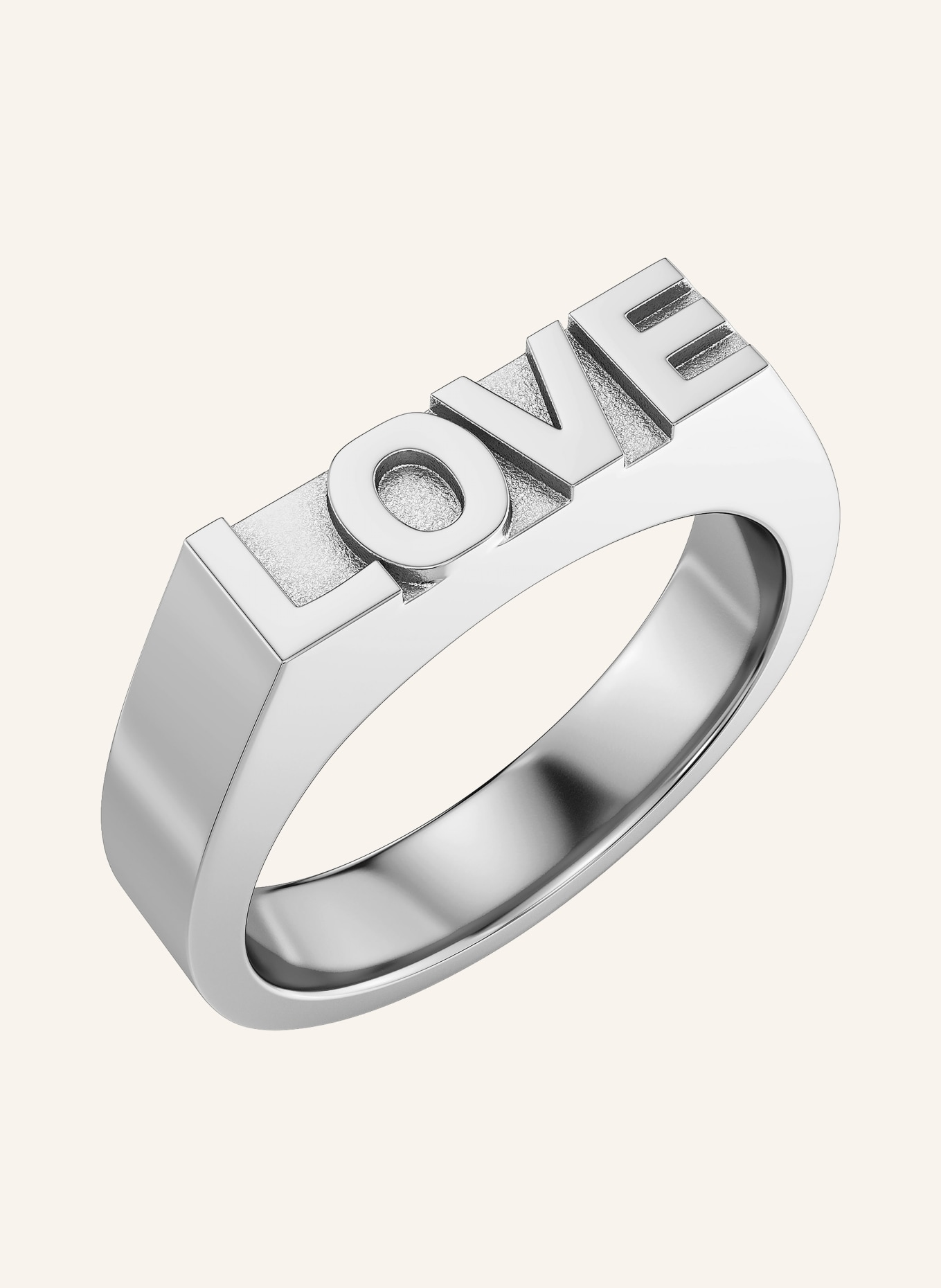 EDBLAD Ring LOVE SIGNET: SILBER
