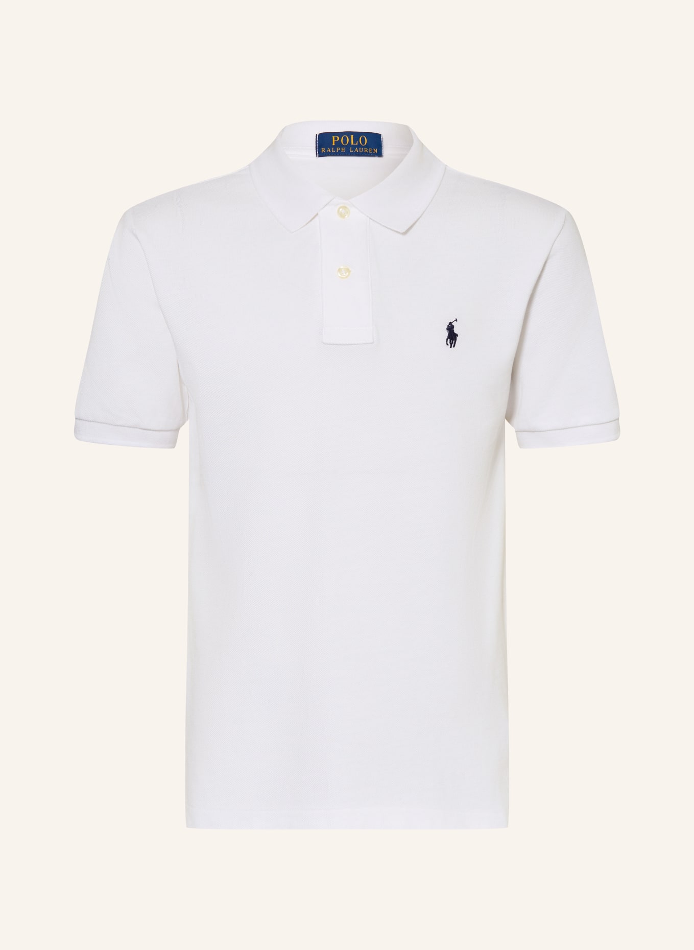 POLO RALPH LAUREN Piqué-Poloshirt Classic Fit: WEISS