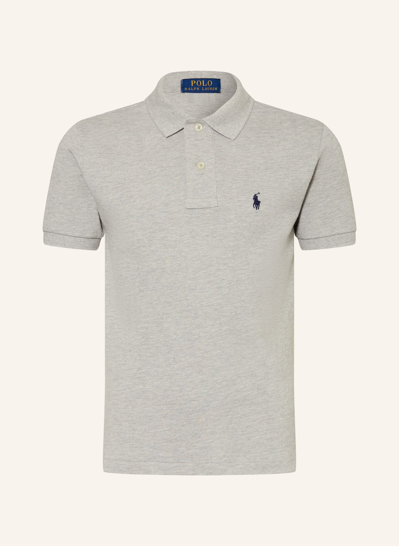 POLO RALPH LAUREN Piqué-Poloshirt Classic Fit: HELLGRAU