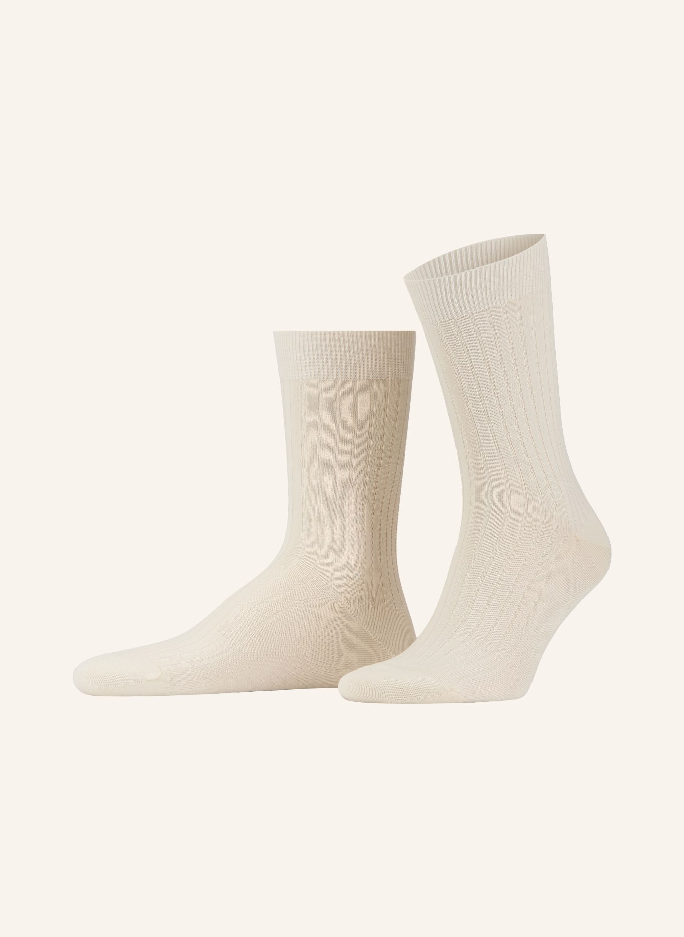 SANDRO Socken mit Seide: ECRU