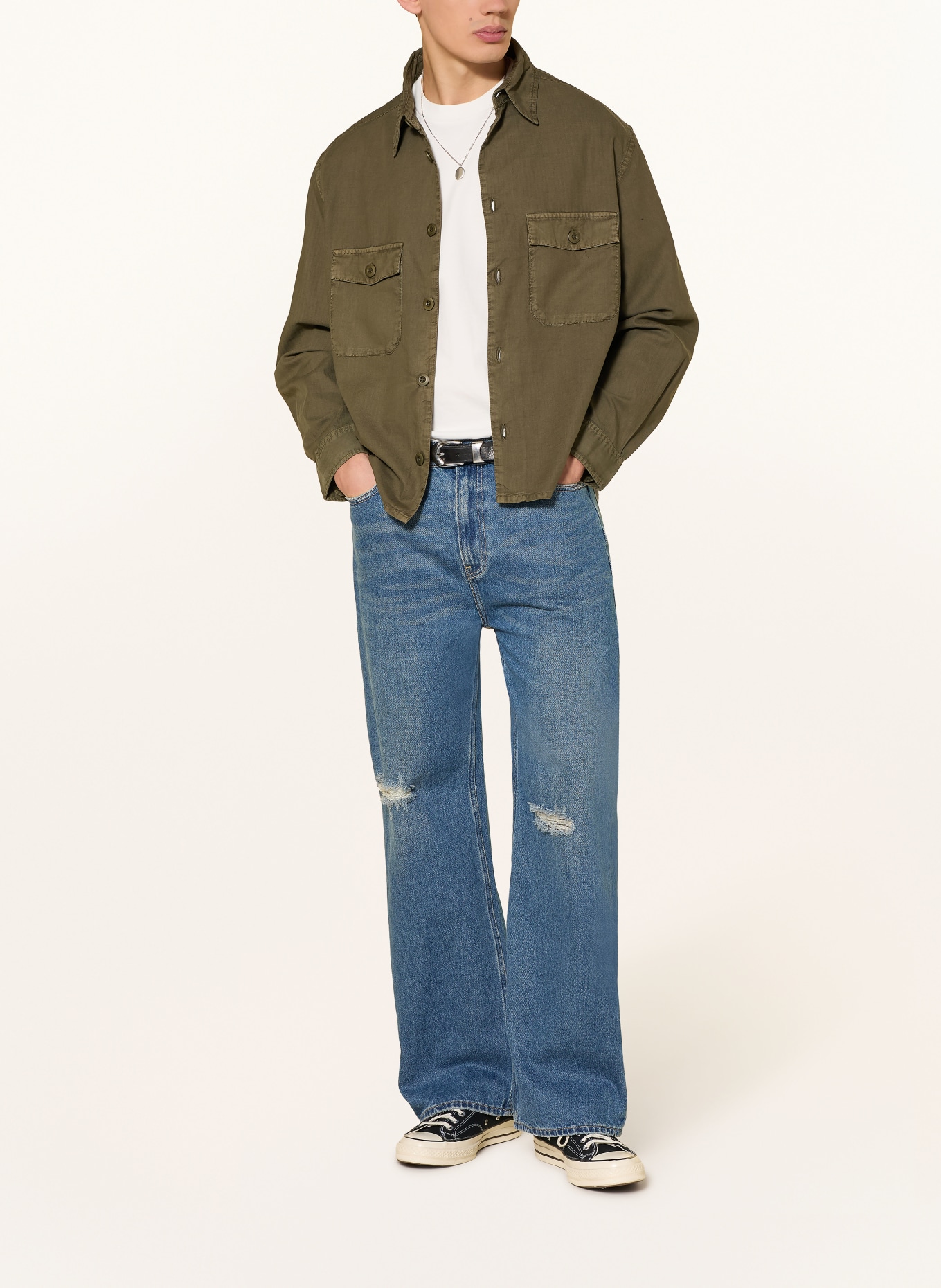 ALLSAINTS Hemd STRAND Relaxed Fit: KHAKI