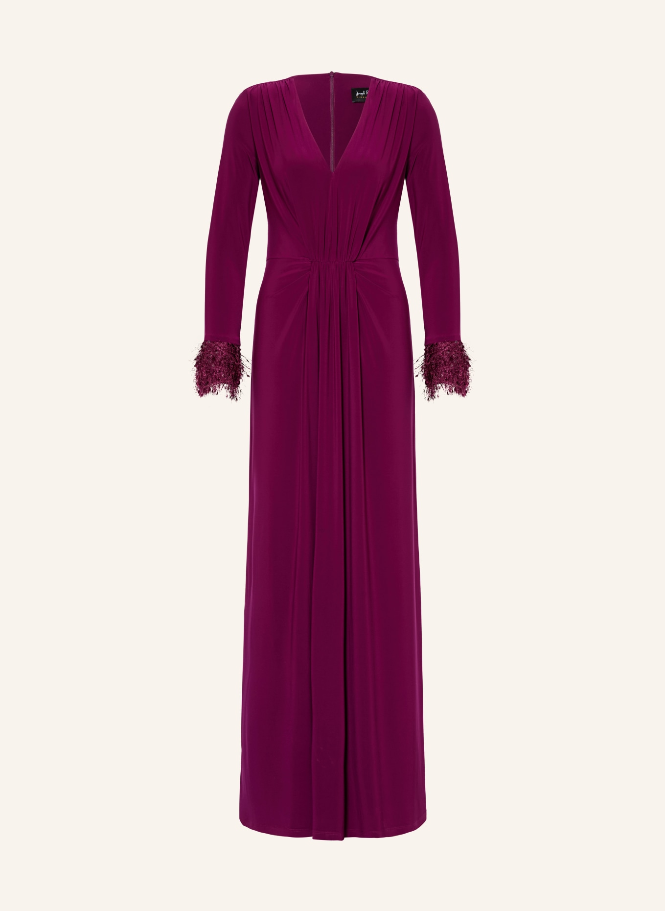 Joseph Ribkoff SIGNATURE Robe de soirée à paillettes: FUCHSIA