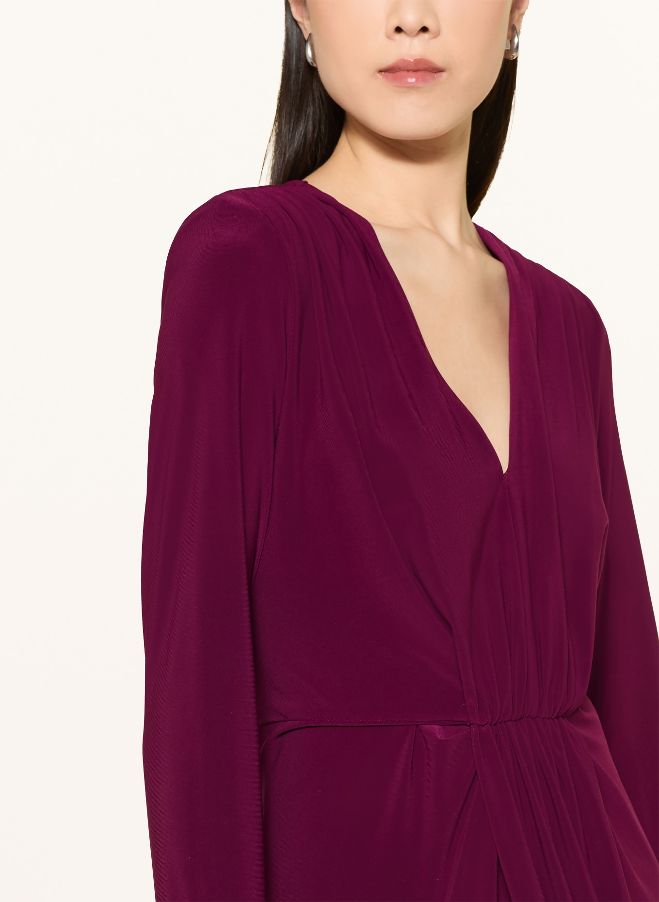 Joseph Ribkoff SIGNATURE Robe de soirée à paillettes: FUCHSIA
