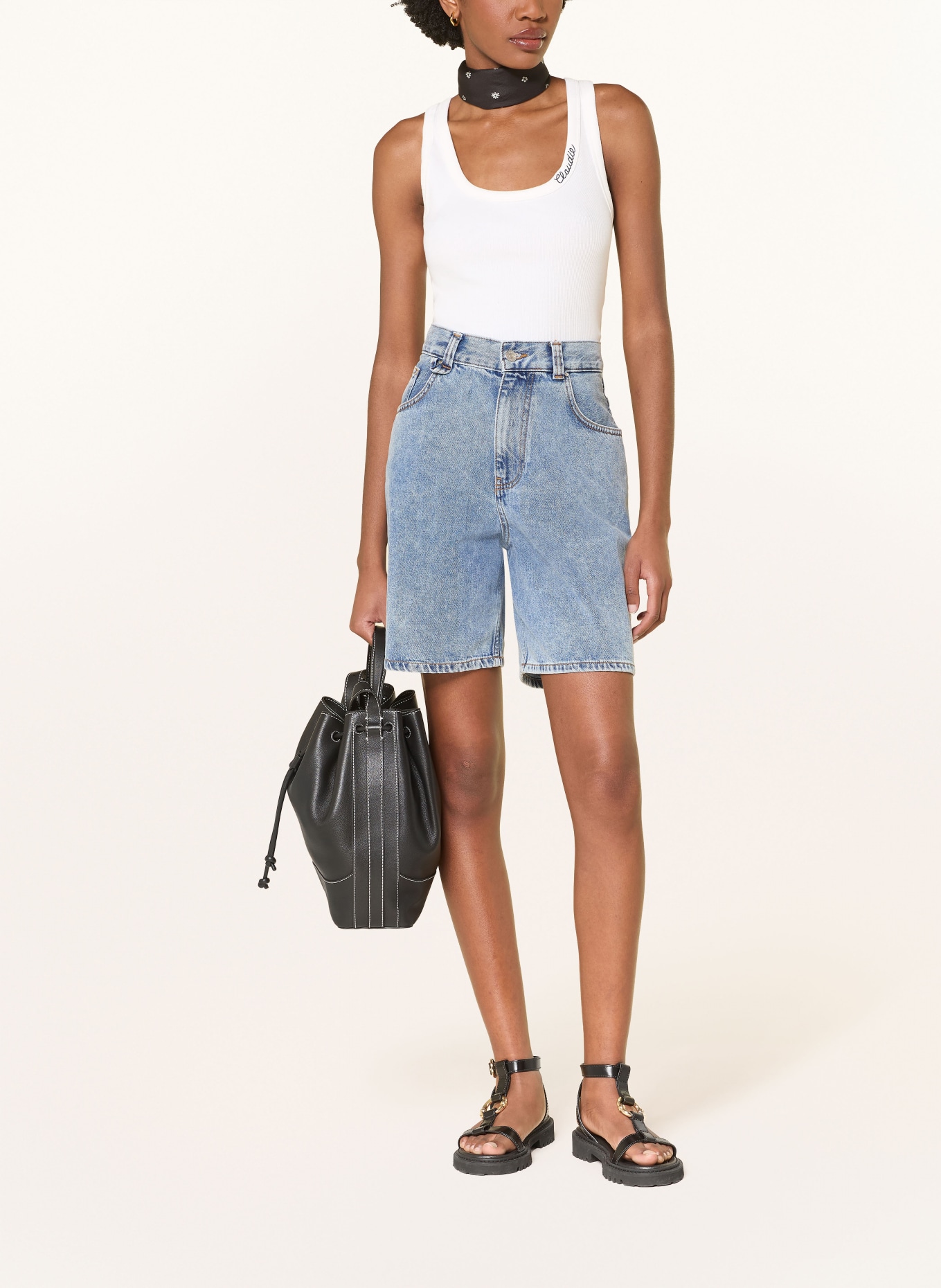 CLAUDIE PIERLOT Top: ECRU