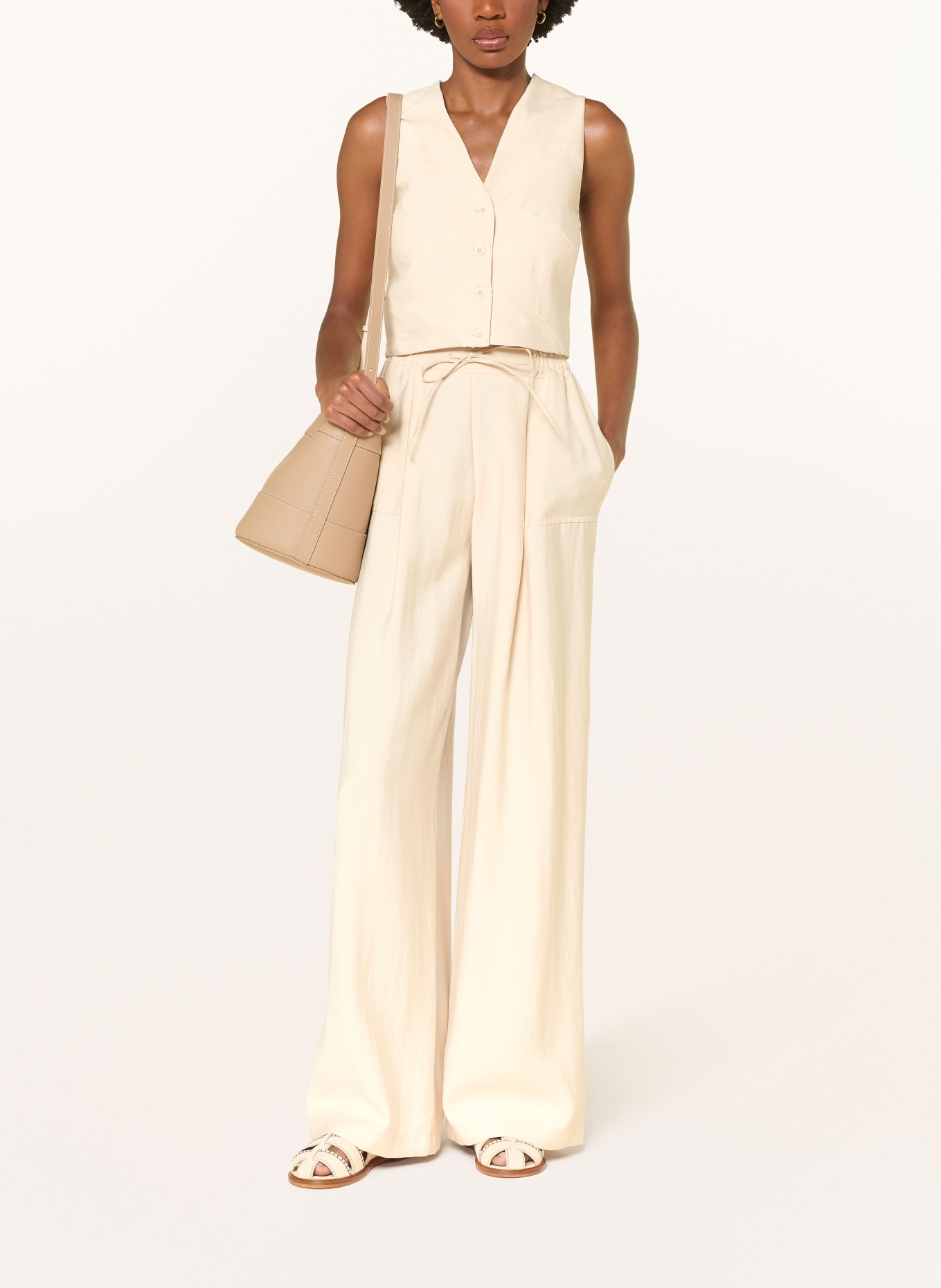CLAUDIE PIERLOT Marlenehose: CREME