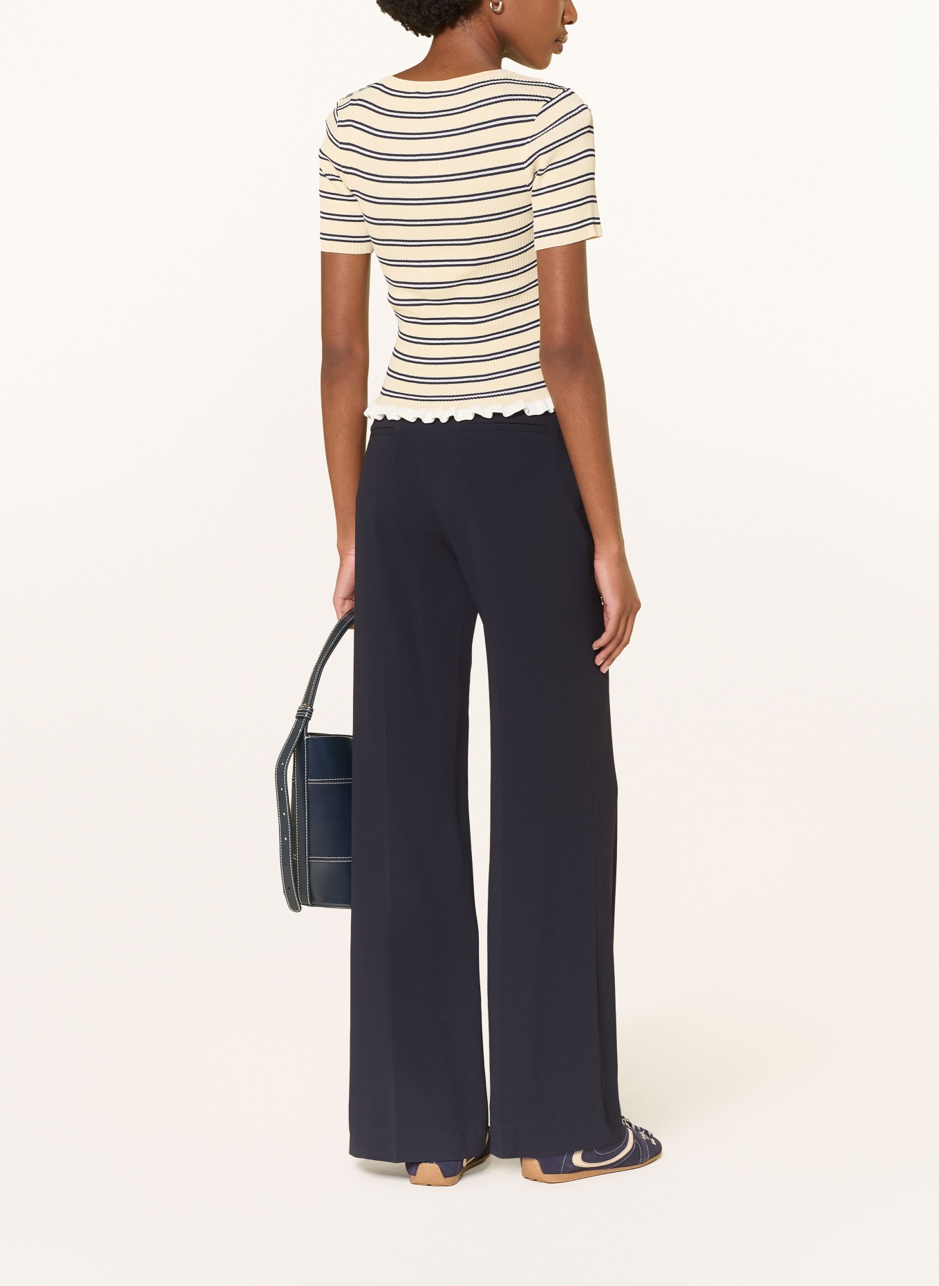 CLAUDIE PIERLOT Marlenehose: DUNKELBLAU