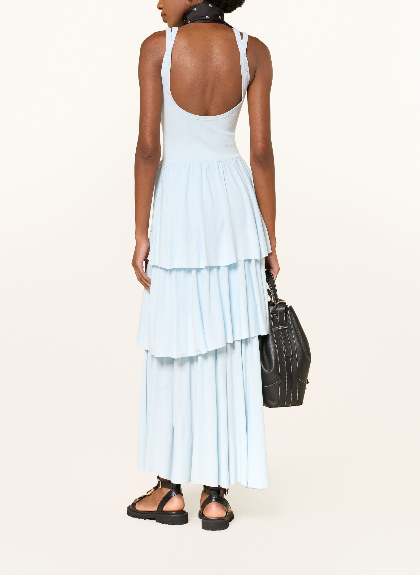 CLAUDIE PIERLOT Strickkleid: HELLBLAU