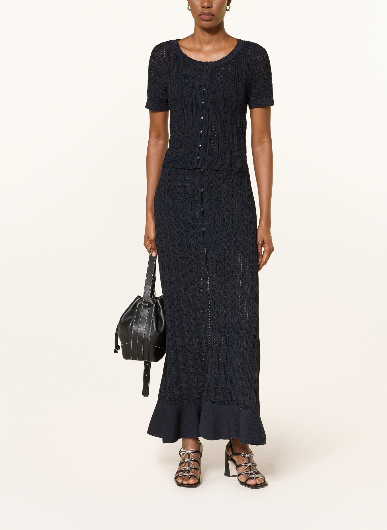 CLAUDIE PIERLOT Strickshirt: DUNKELBLAU