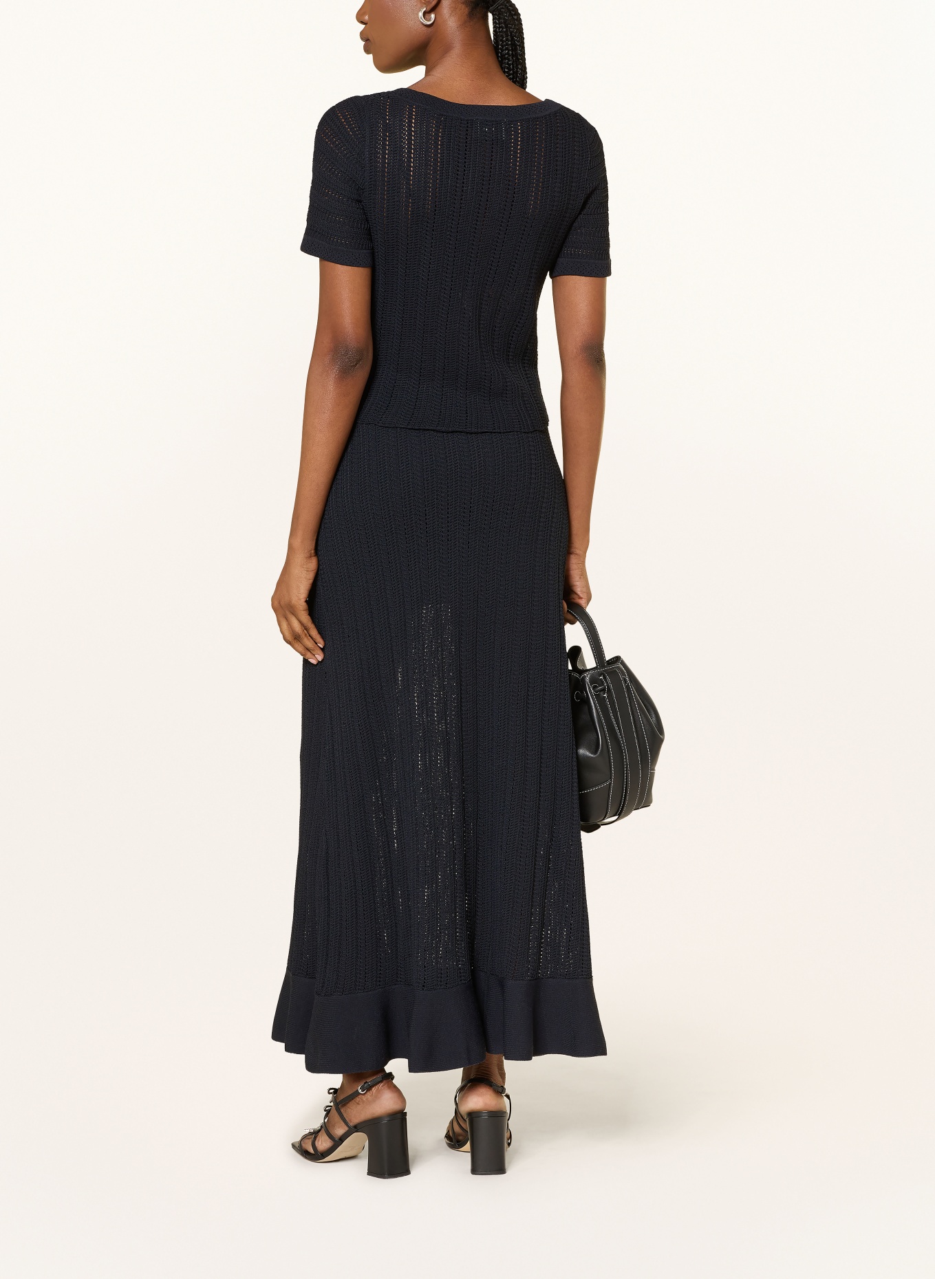 CLAUDIE PIERLOT Strickshirt: DUNKELBLAU