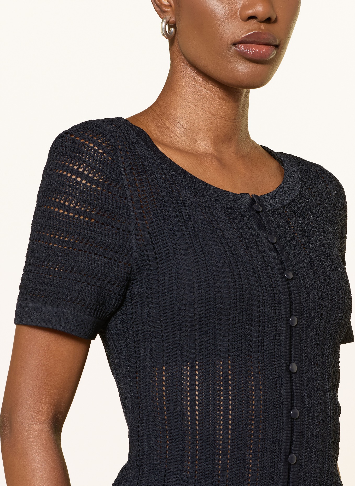 CLAUDIE PIERLOT Strickshirt: DUNKELBLAU