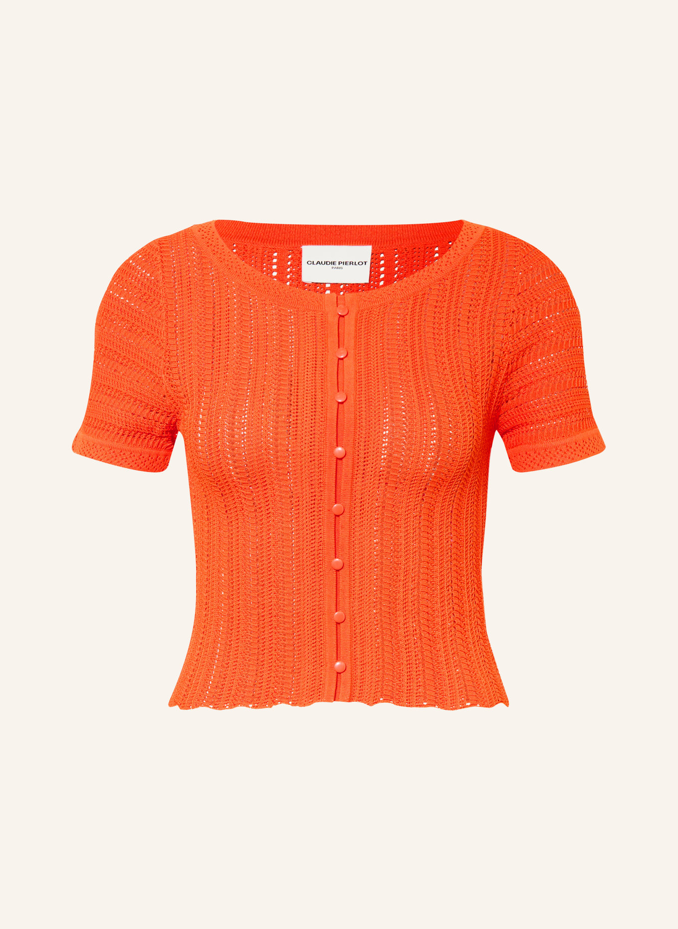 CLAUDIE PIERLOT Strickshirt: ORANGE