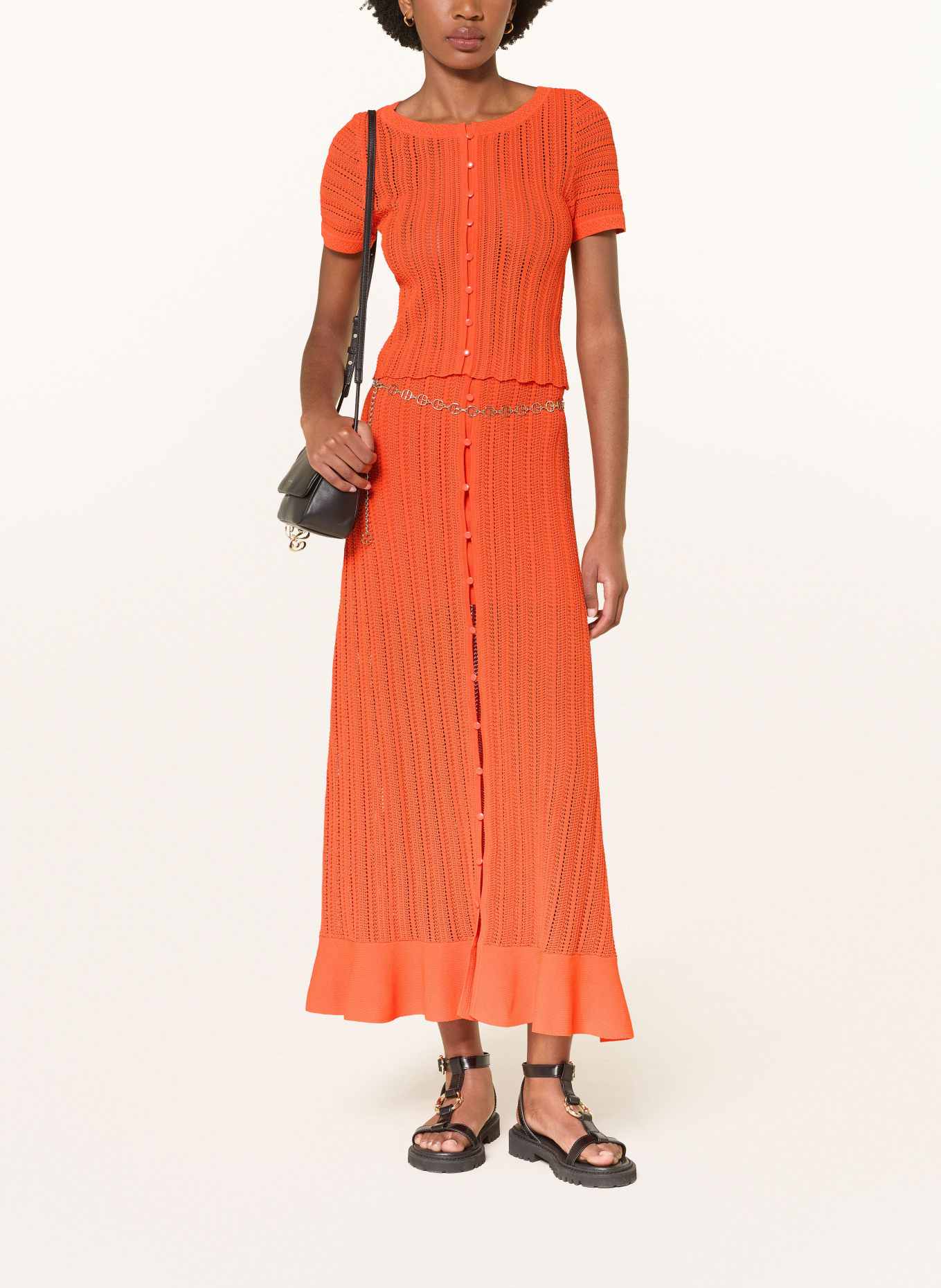 CLAUDIE PIERLOT Strickrock: ORANGE