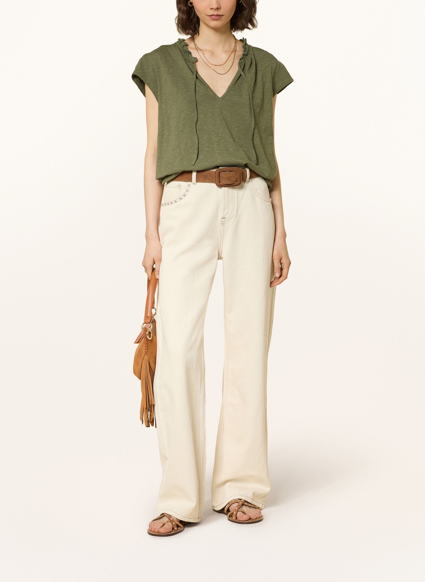 ba&sh T-Shirt VERY: OLIV