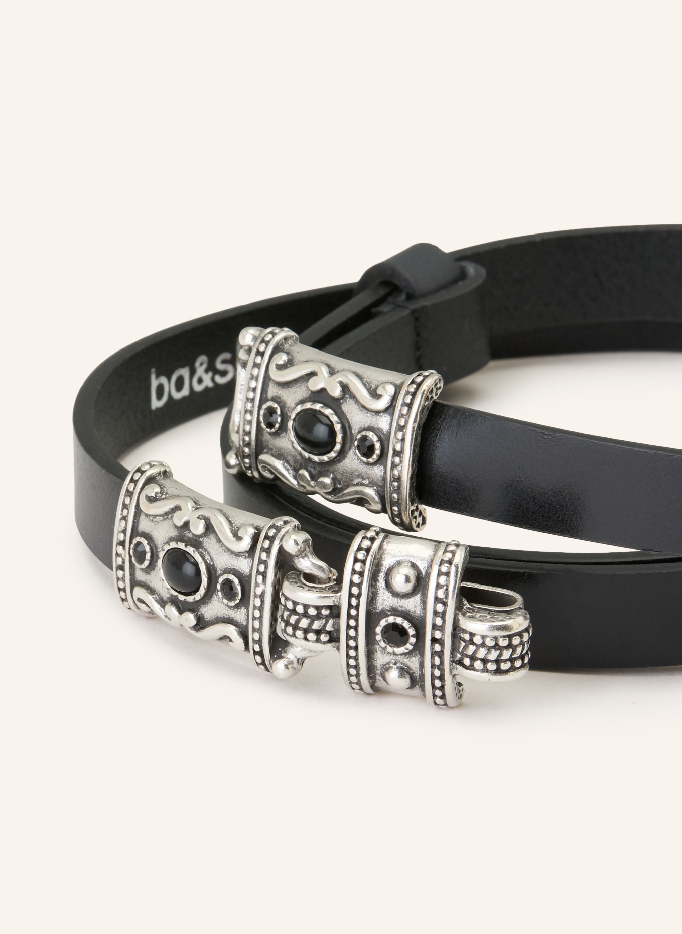 ba&sh Ledergürtel BARA: SCHWARZ / SILBER