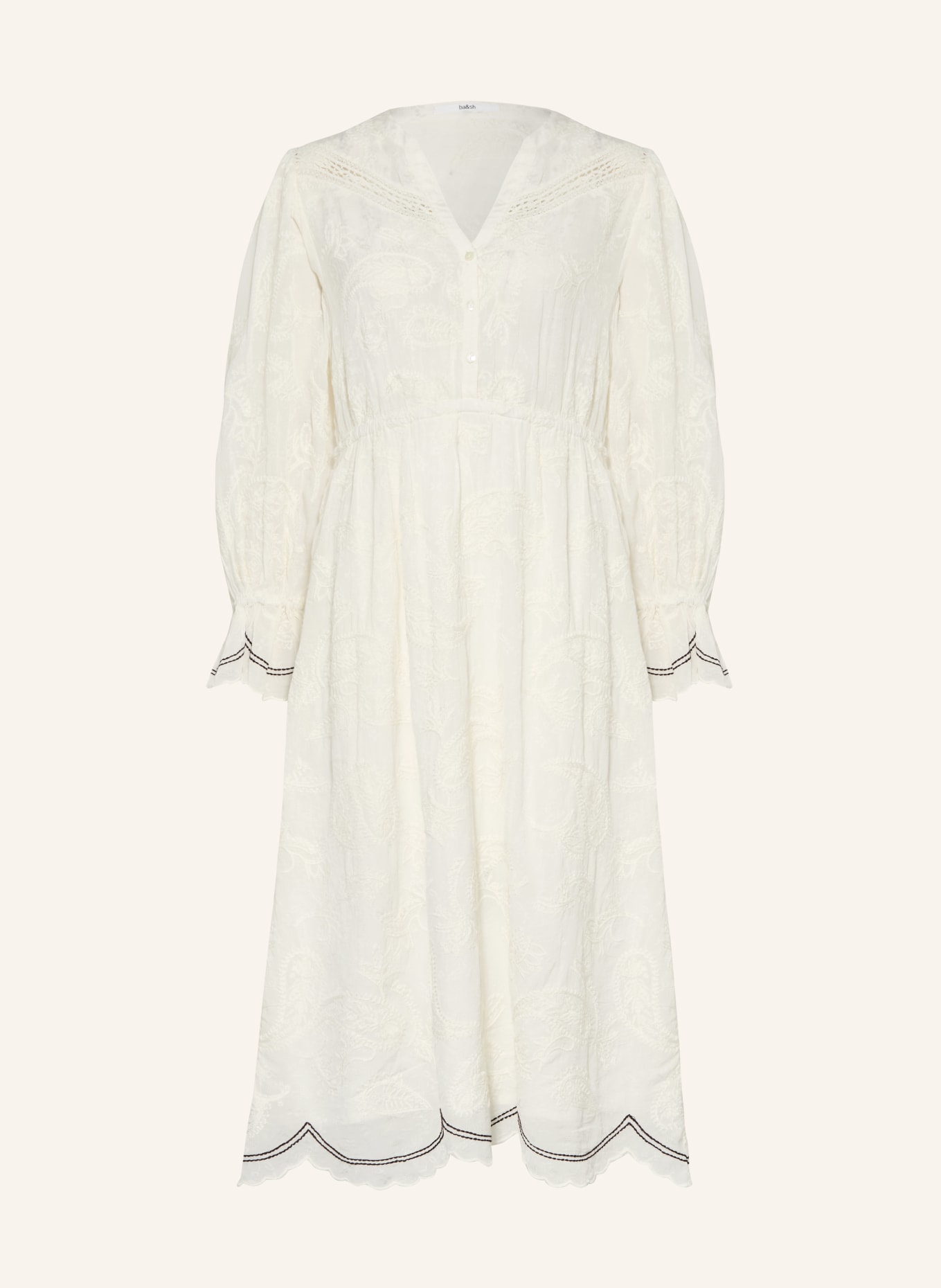 ba&sh Kleid PRISCO: ECRU
