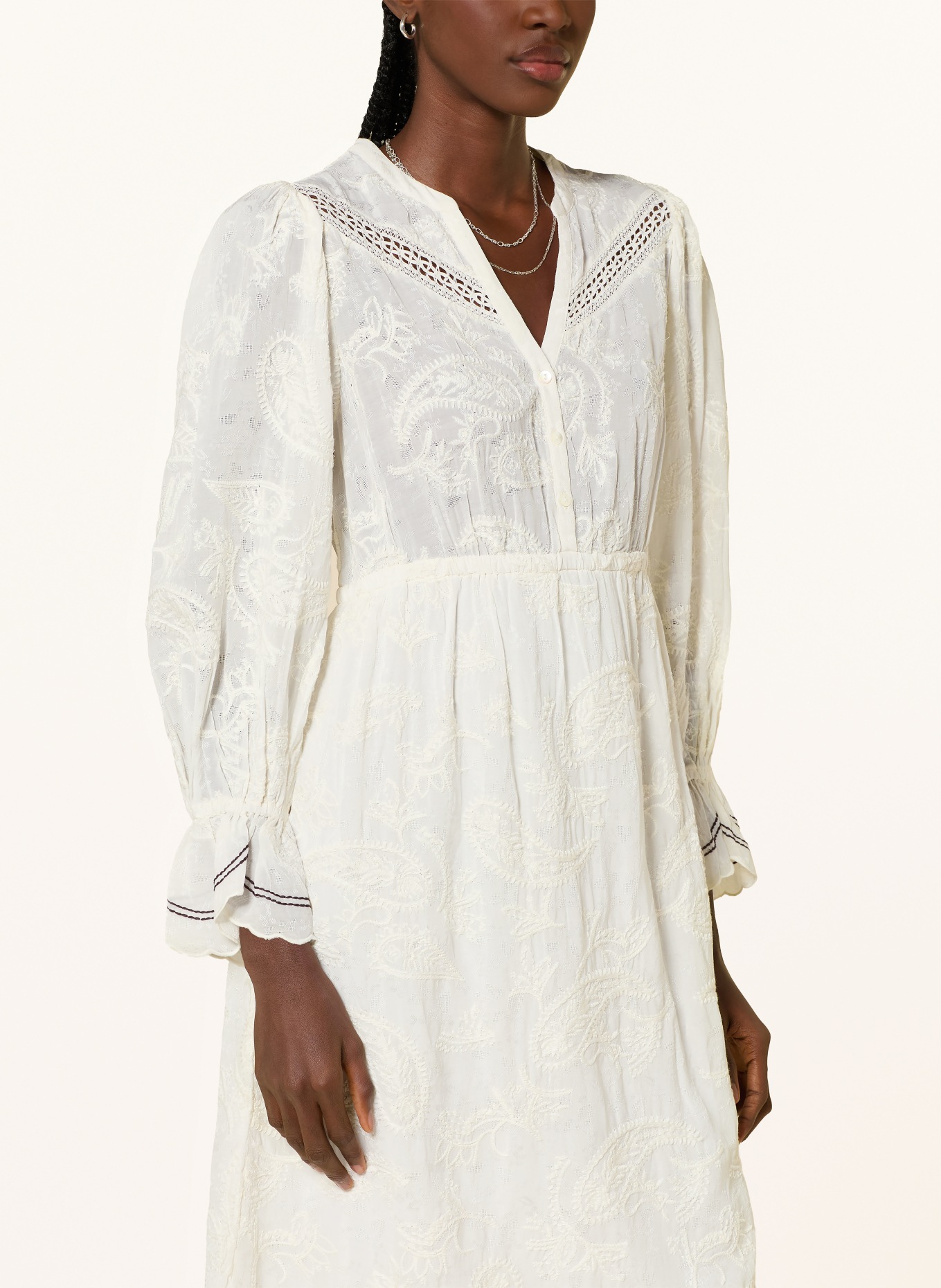 ba&sh Kleid PRISCO: ECRU