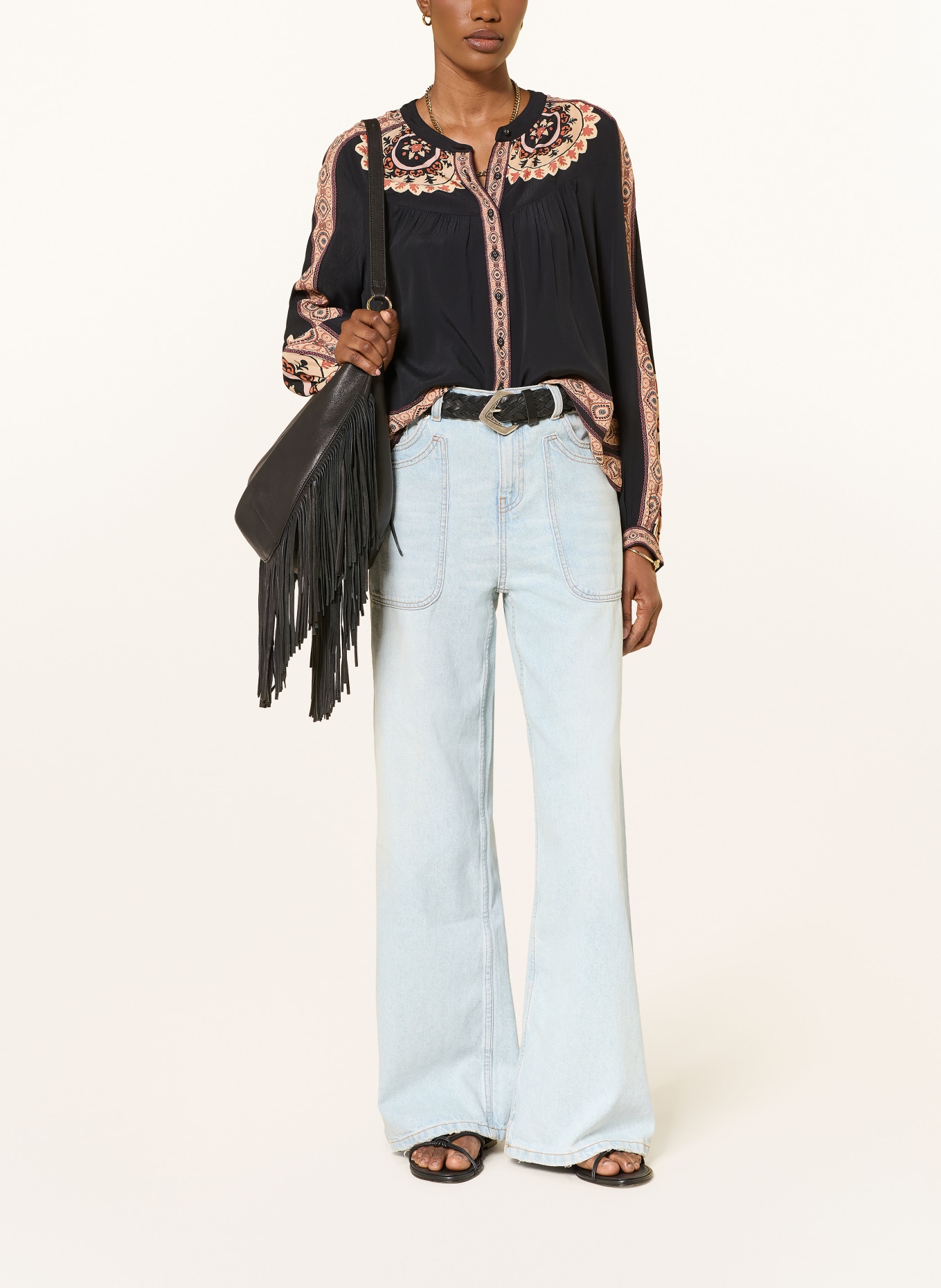 ba&sh Straight Jeans ZOEL: BLUE BLEACHBLUE