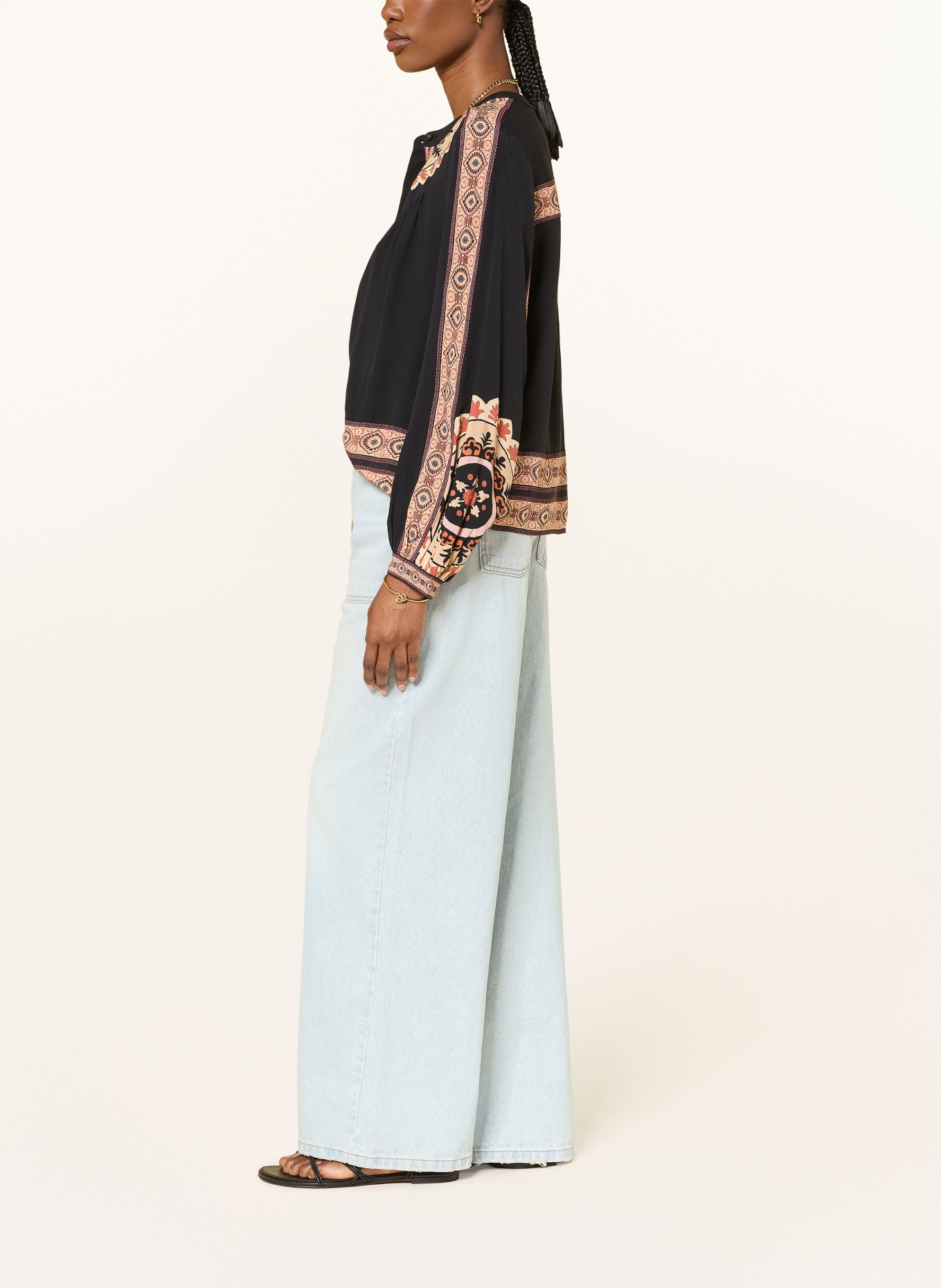 ba&sh Straight Jeans ZOEL: BLUE BLEACHBLUE