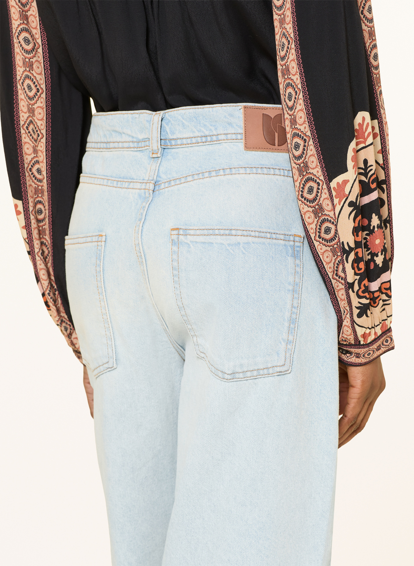 ba&sh Straight Jeans ZOEL: BLUE BLEACHBLUE