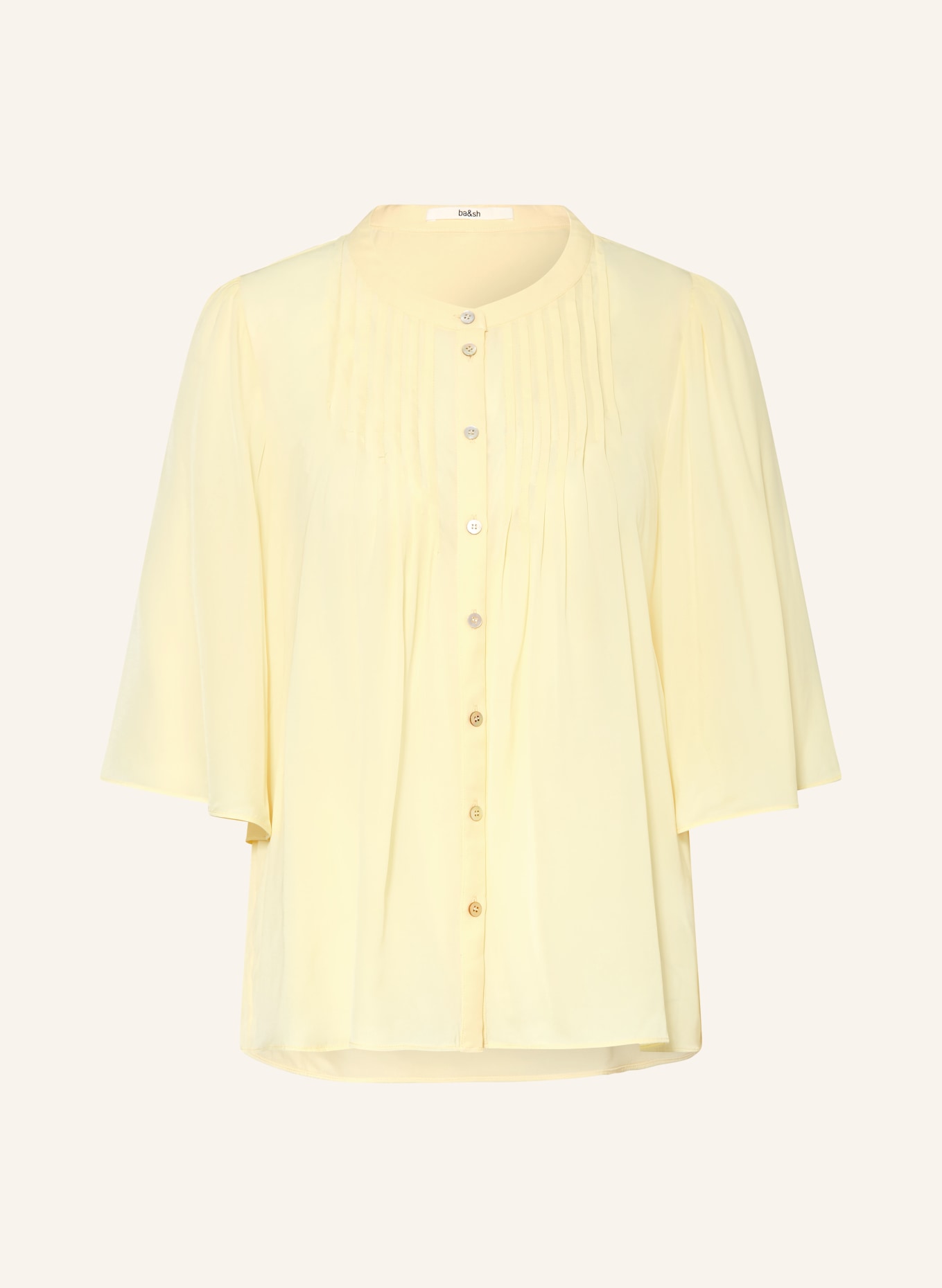 ba&sh Bluse BARNA mit 3/4-Arm: HELLGELB