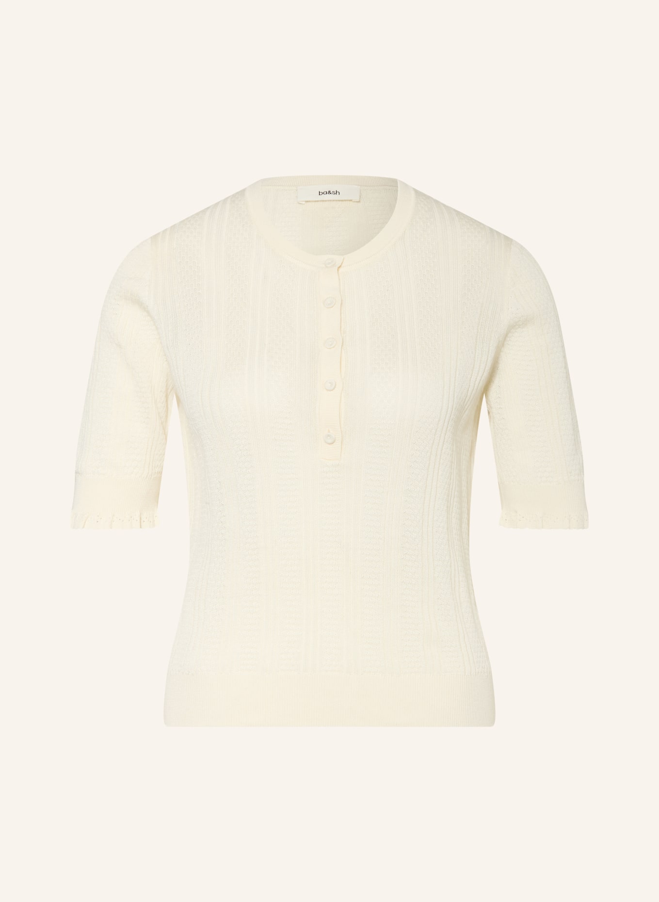 ba&sh Strickshirt VIOLA: ECRU