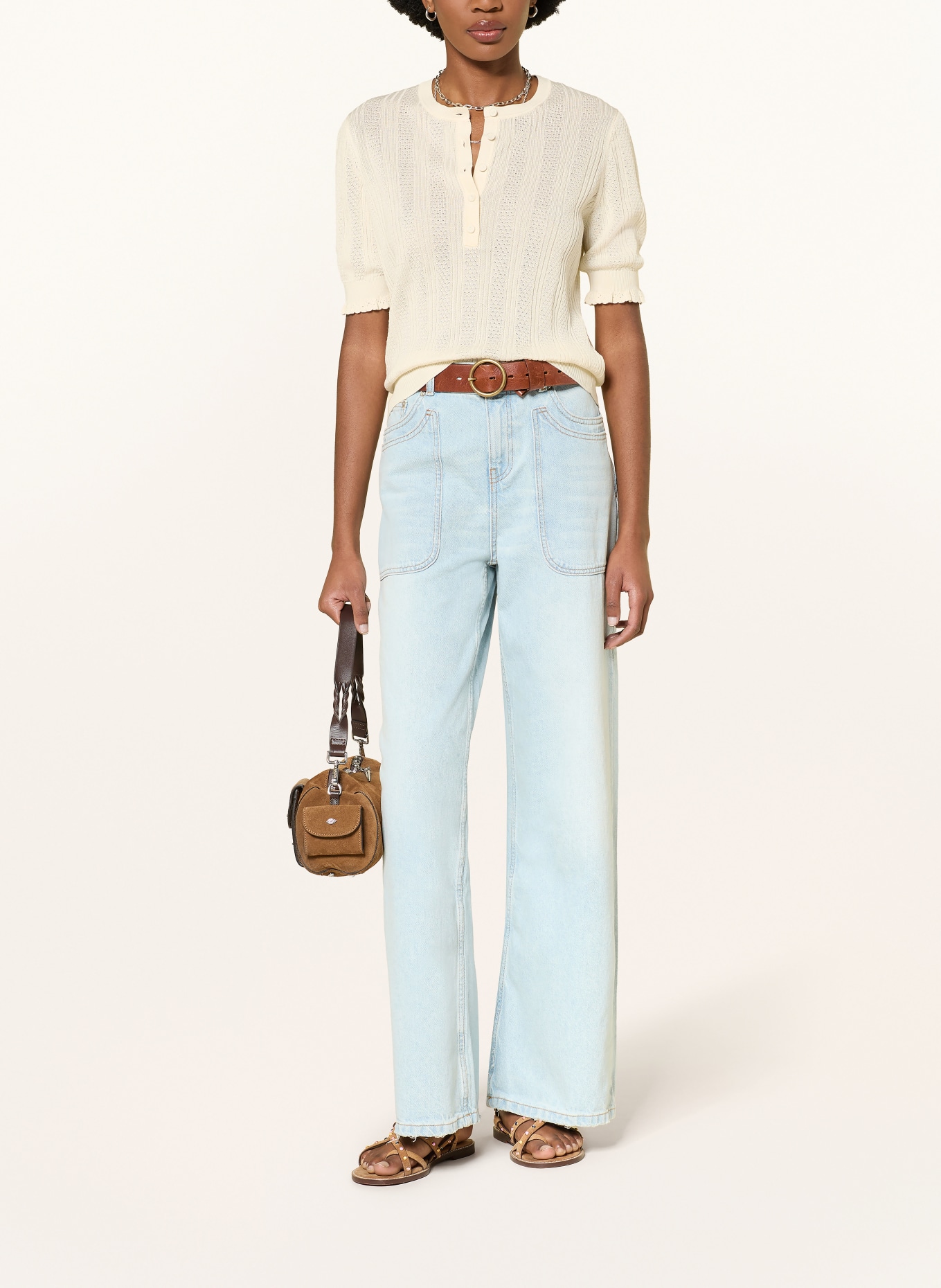 ba&sh Strickshirt VIOLA: ECRU