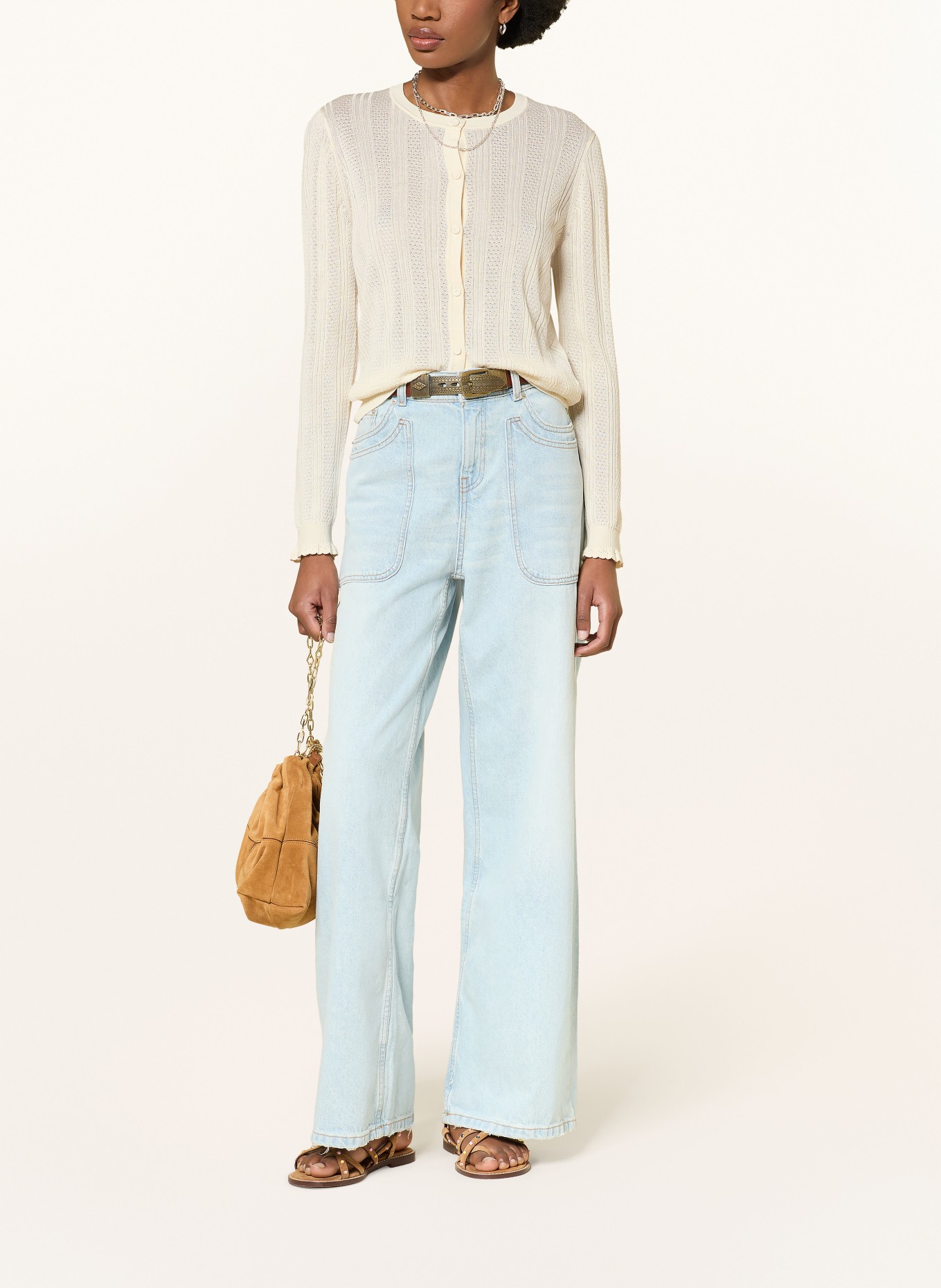 ba&sh Strickjacke VIVIANA: ECRU