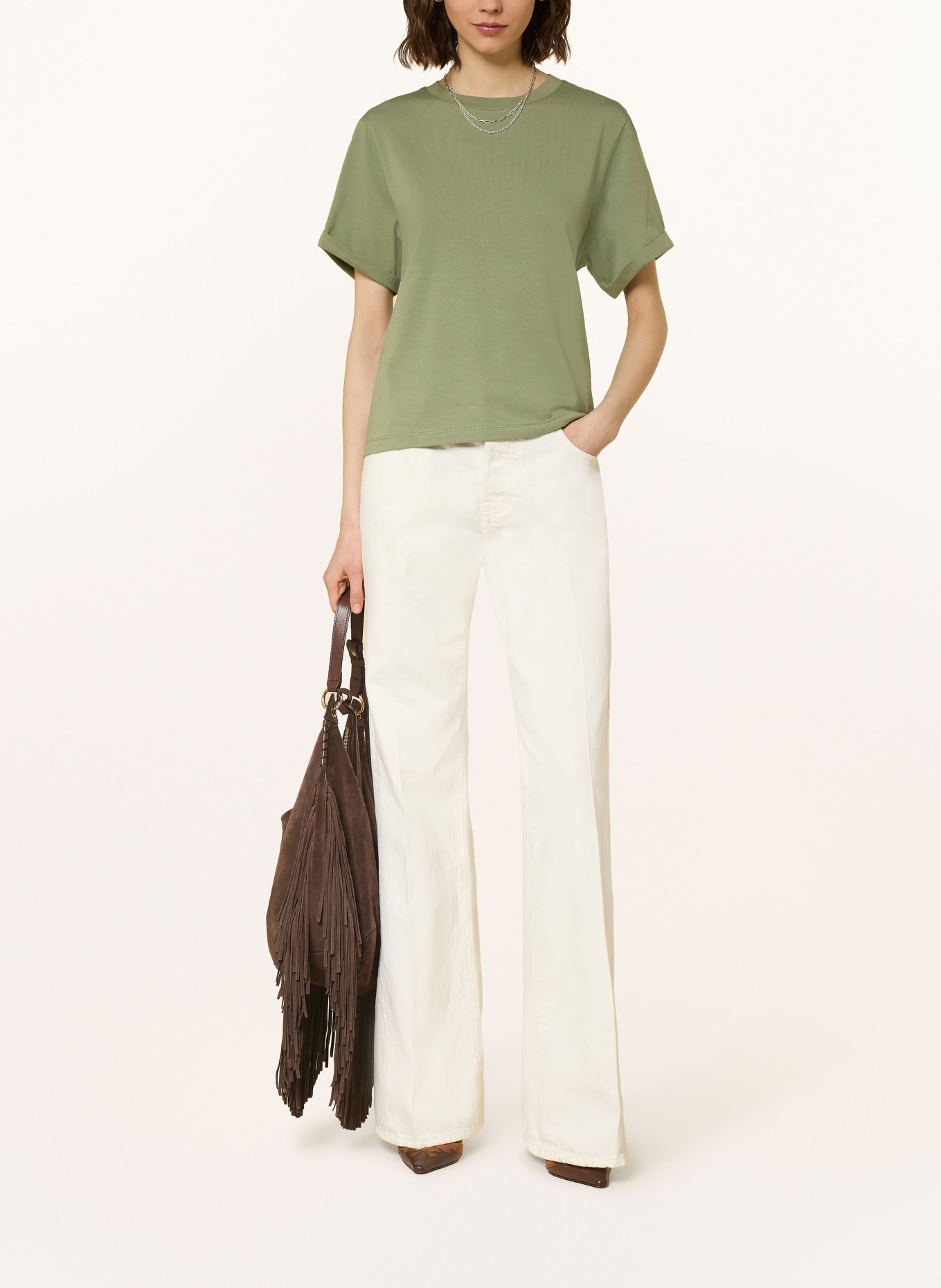 ba&sh T-Shirt BLANCA: OLIV