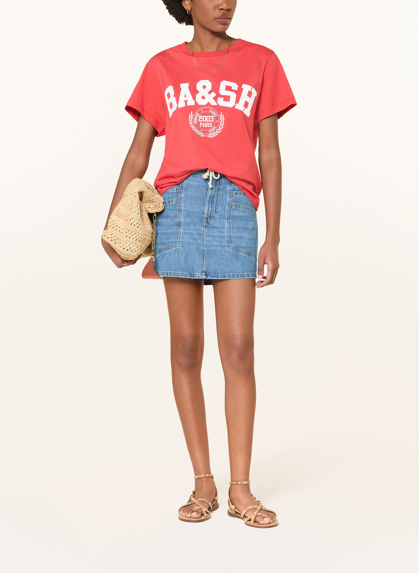 ba&sh Jeansrock MARTINA: BLAU