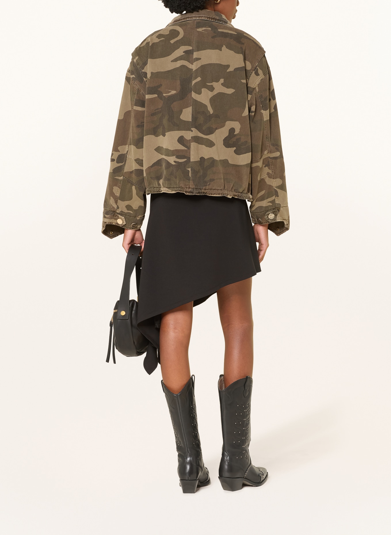 ALLSAINTS CLAY Denim Jacket: 5046 CAMO GREEN