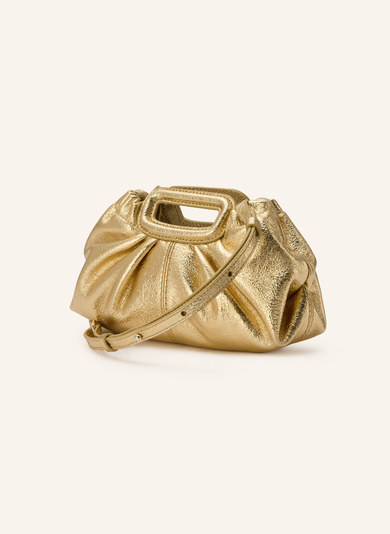 maje Clutch: GOLD