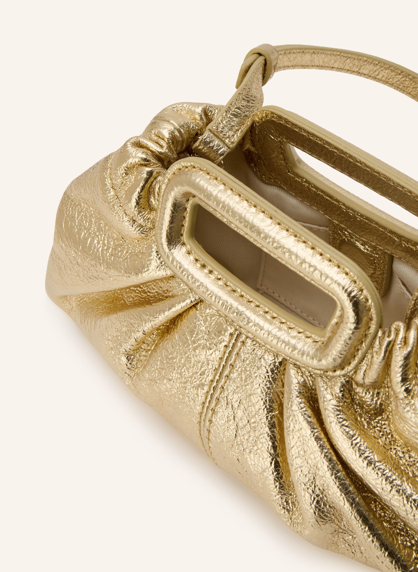 maje Clutch: GOLD